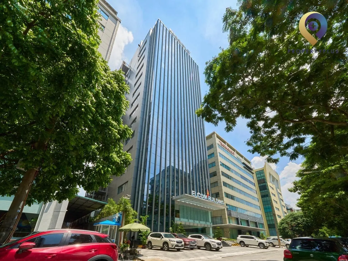 Toàn cảnh Elcom Building nổi bật tại Duy Tân, Hà Nội